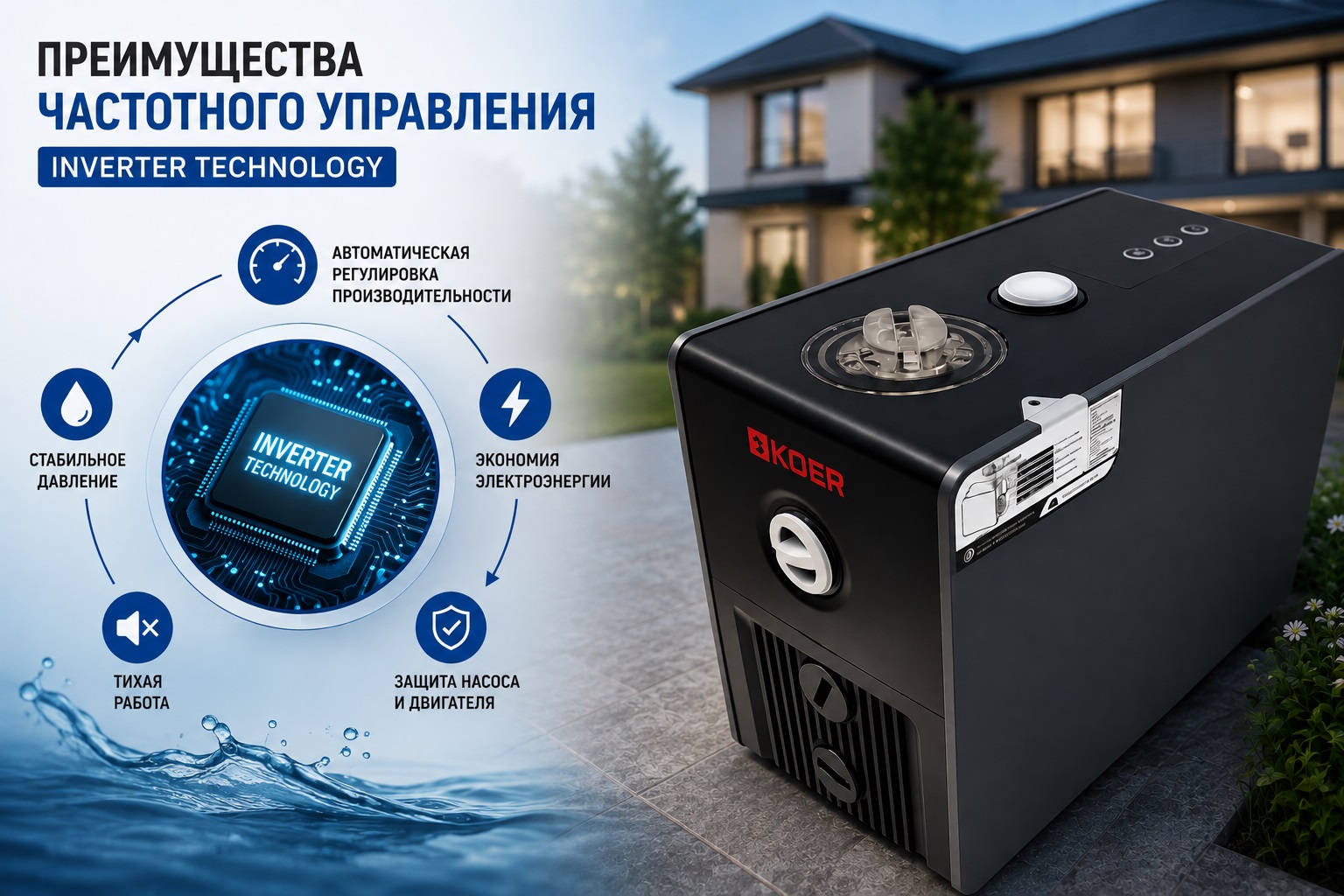 Преимущества инверторной технологии Koer MSR 400 MASTER